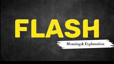 uflash mr|Reflash Definition & Meaning .